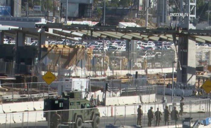 The San Ysidro border crossing was shut down after a rush on the border last month.