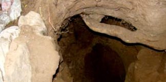 The unfinished tunnel discovered between Sonora and Arizona.