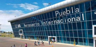 Puebla International Airport, where traffic was up 40%.