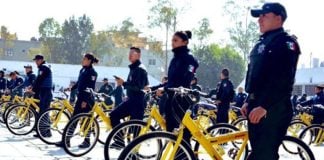 Neza's finest rolled yesterday on bicycles.