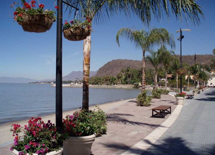 The malecón in Chapala, one of Mexico's popular destinations for retirees.