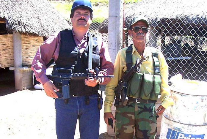 El Chapo, left, back in the day.
