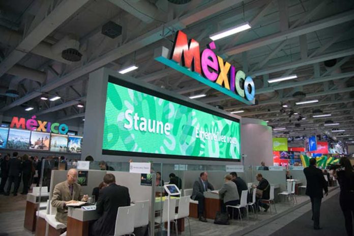 The tourism council promoted Mexico at international tourism fairs.