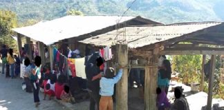 Camp of people displaced in Chiapas.