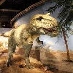 One of the displays at the Monterrey dinosaur exhibition.