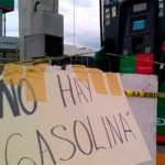 'No gasoline:' a common sign at Michoacán gas stations.