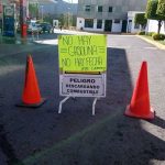 'There is no gasoline' nor is there a date on which it can be expected, says sign in Guanajuato.