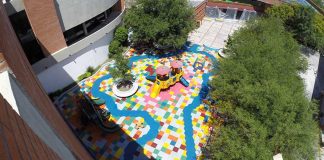 One of Guma's colorful playgrounds.