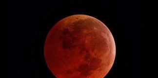 The blood moon will be visible from Mexico on Sunday night.