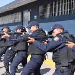 Officers in training at the Irapuato police academy.