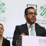 Sheinbaum and police chief Orta.