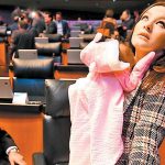 Senator Márquez and her baby.