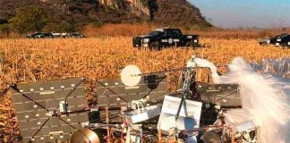 The internet balloon that came down in Morelos.