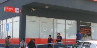 Areas around banks are high-risk for theft.