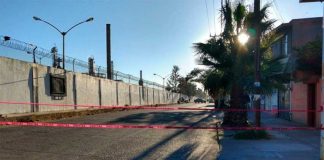 The street in Salamanca where the explosive device was left.