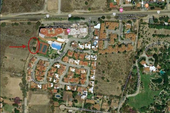 Location of Friday's shooting in Chapala.