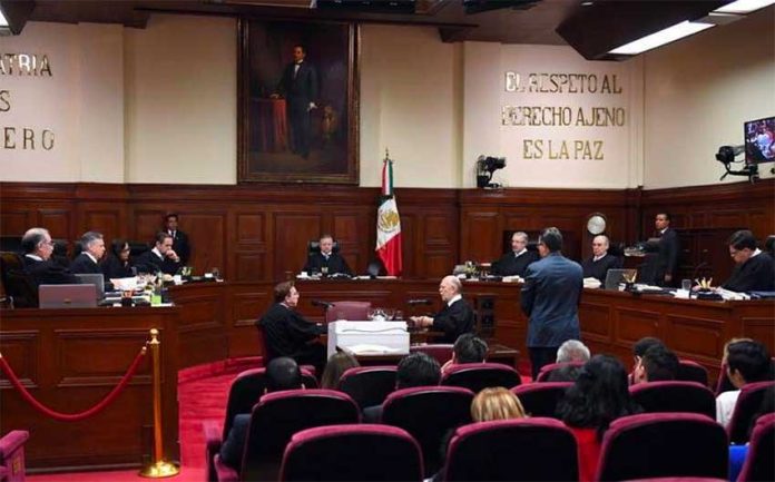 The chambers of the Mexican Supreme Court