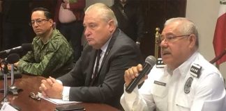 Commissioner Ortiz speaks at a press conference on femicides.