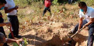 A hidden grave in Tecomán, Colima.