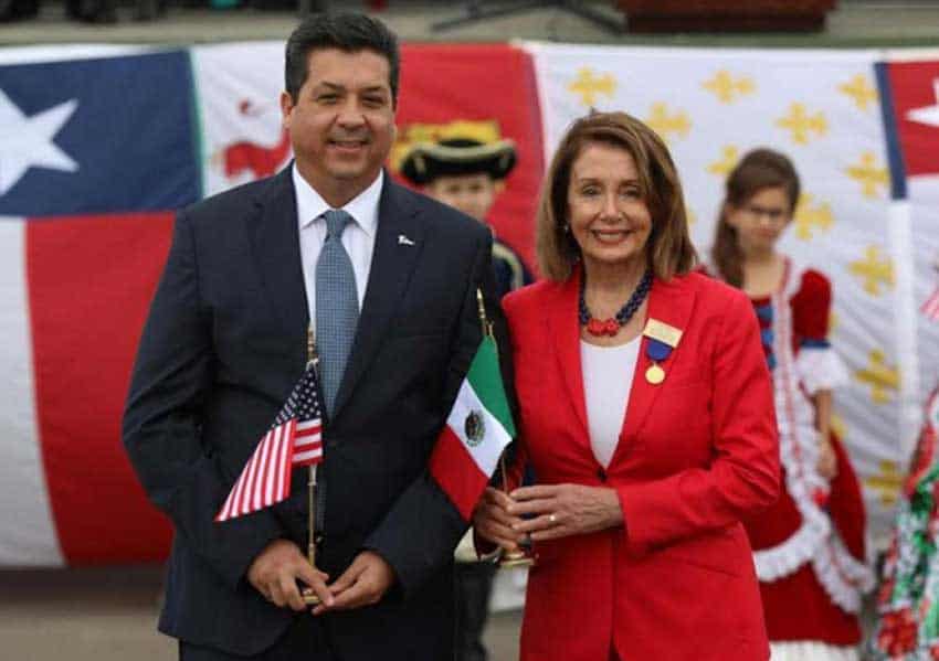 García and Pelosi celebrate the bilateral relationship.
