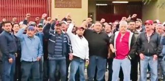 Defiant miners in Tamaulipas.