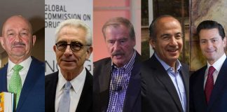 AMLO's alleged pillagers: Sallinas, Zedillo, Fox, Calderón and Peña Nieto.