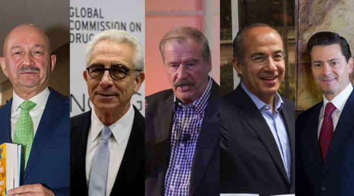 AMLO's alleged pillagers: Sallinas, Zedillo, Fox, Calderón and Peña Nieto.
