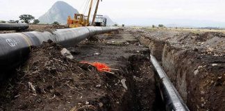 Pipeline under construction: some of have been halted by local opposition.