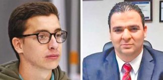 Assault suspect Cruz, left, and the judge who has been dismissed.