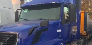 A semi that is on the list of vehicles to be auctioned this month.