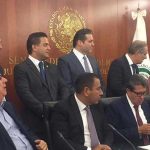 Senators at this morning's session at which a new security force was given the green light.