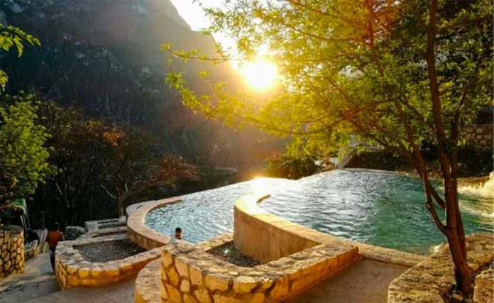Hot spring at Grutas de Tolantongo.