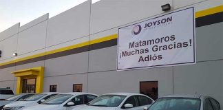 Auto parts manufacturer Joyson says goodbye to Matamoros.