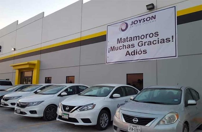 Auto parts manufacturer Joyson says goodbye to Matamoros.