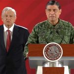 National Defense Secretary Luis Cresencio Sandoval describes Tijuana's new security strategy this morning.