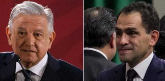 The president, left, and undersecretary Herrera.