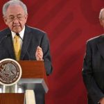 Jiménez, left, and Morán at yesterday's press conference.