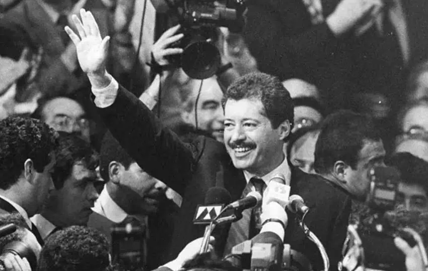 Candidate Colosio at a campaign rally.