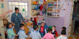 A daycare with real children. Some have phantoms.