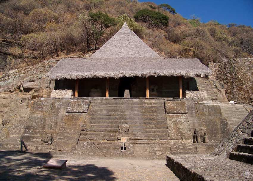 Another view of the Mexica temple.