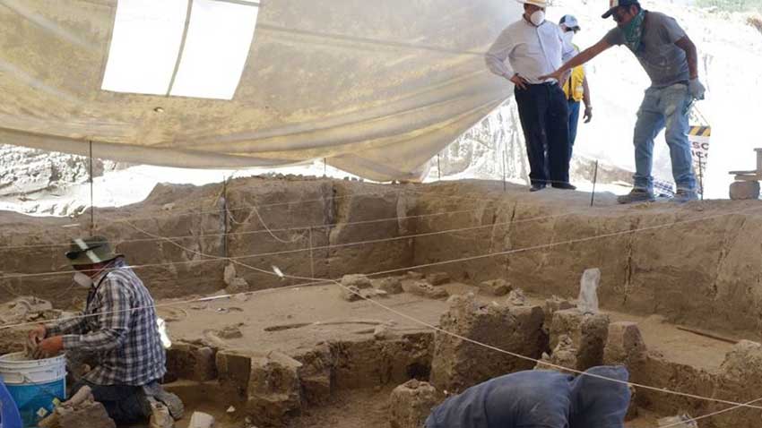 Landfill site is now an archaeological excavation.