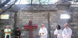 A memorial ceremony last year for victims of the San Fernando massacre.