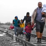 Migrants on the march.