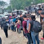 Armed civilians fired on security forces when they detained migrants Saturday in Tamaulipas.