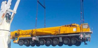 Heavy equipment arrived on the site of the plant last year.