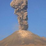 El Popo lets off some steam this morning.