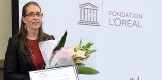 Award-winning scientist Sofía Varela in Paris yesterday.