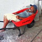 Siesta time at the job site.