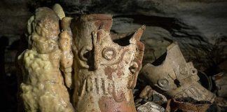 Artifacts found inside the Balakmú cave
