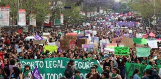 Friday's Women's Day march in Mexico City.